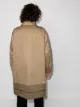 Neighborhood patterned hem single-breasted trench coat