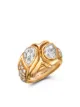 Image 1 of Bvlgari Pre-Owned 1961 18kt yellow gold Present Day Bvlgari diamond ring