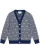 Image 1 of Gucci Kids GG stripe wool cardigan