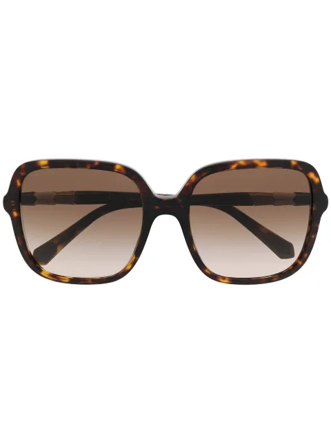 Bvlgari tortoiseshell oversize sunglasses