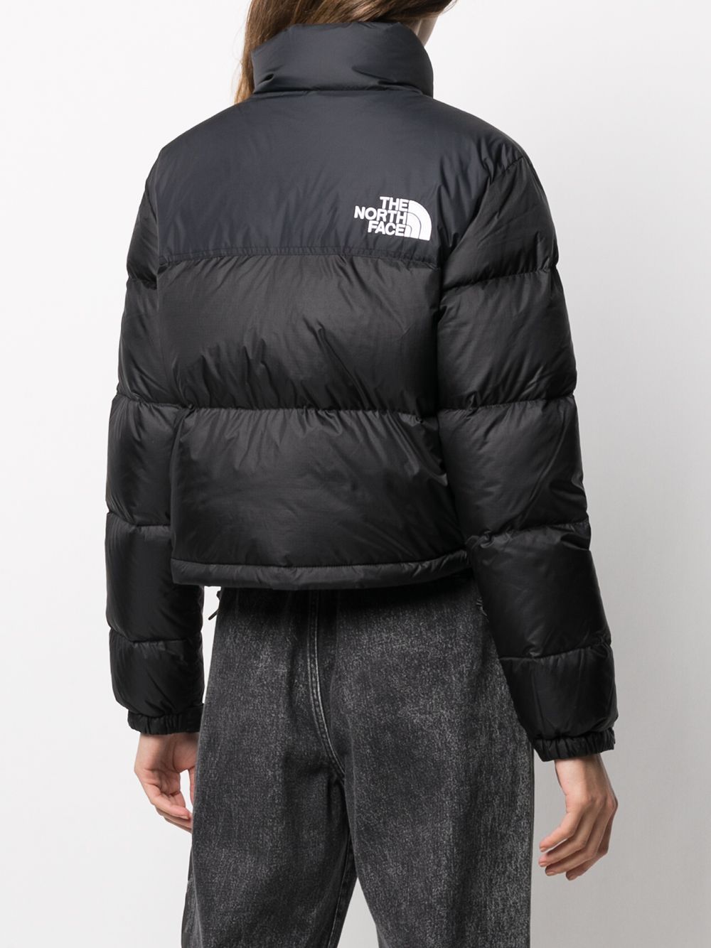 фото The north face пуховик с вышитым логотипом