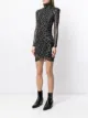 Cinq A Sept metallic poka-dot dress
