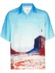 Image 1 of Neighborhood landscape-print short-sleeve shirt