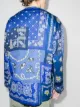 Neighborhood bandana-print collarless shirt