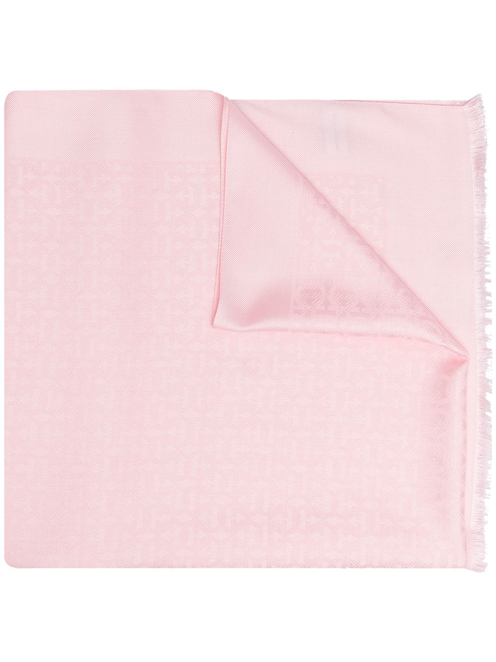 

Ferragamo frayed Gancini scarf - Pink