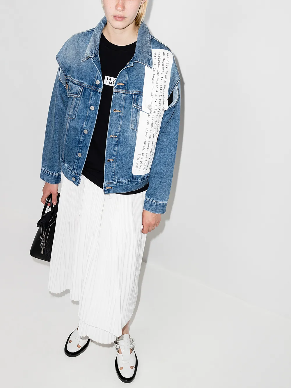 фото Mm6 maison margiela футболка с логотипом