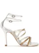 Image 1 of Manolo Blahnik metallic ankle-strap sandals