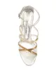 Manolo Blahnik metallic ankle-strap sandals