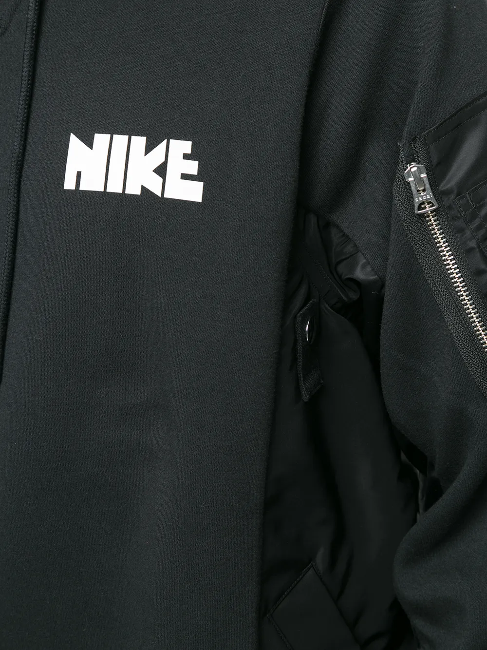 фото Nike деконструированное худи с логотипом