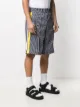 Palm Angels logo-print striped track shorts