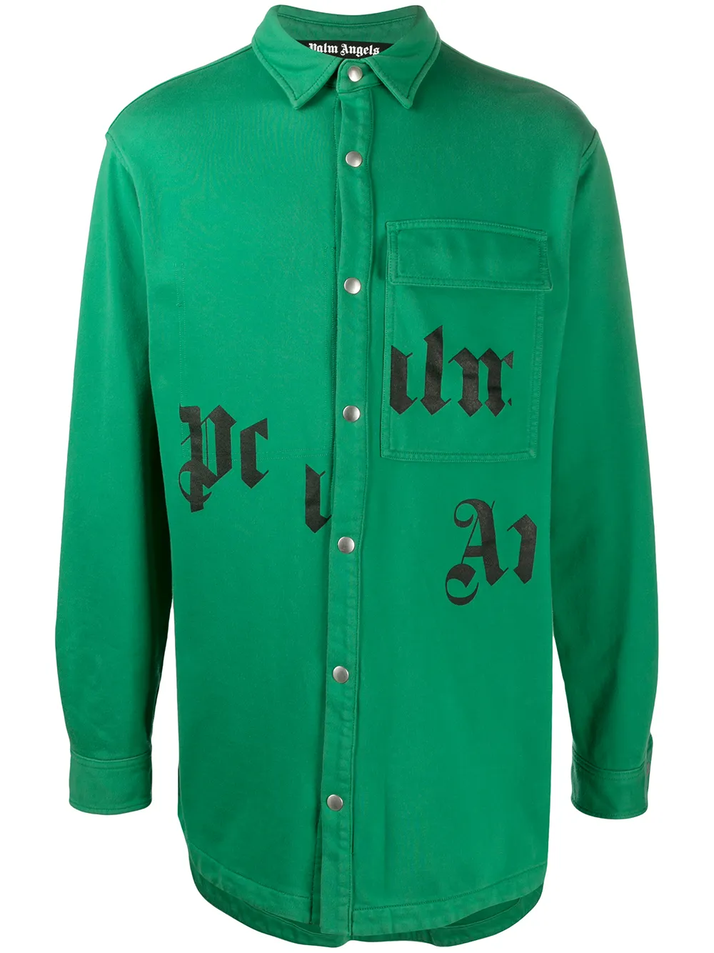 Image 1 of Palm Angels logo print shirt