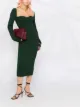 Image 2 of Khaite fine-ribbed midi dress