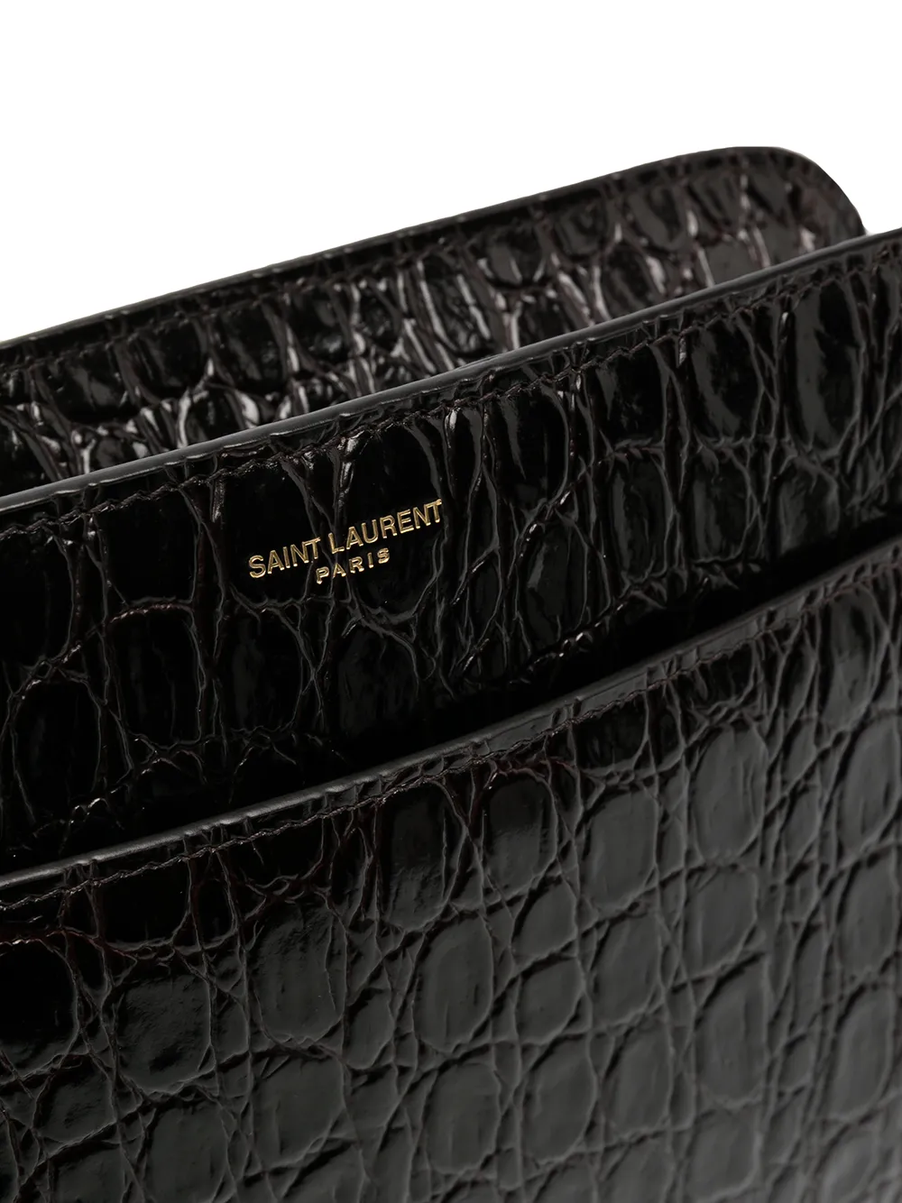 Saint Laurent Embossed crocodileeffect Shoulder Bag Farfetch