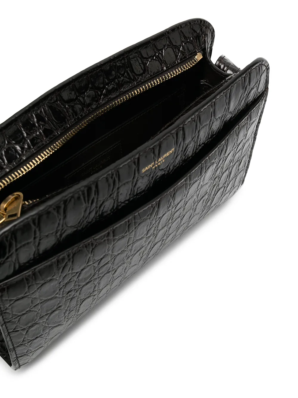Saint Laurent Embossed crocodileeffect Shoulder Bag Farfetch