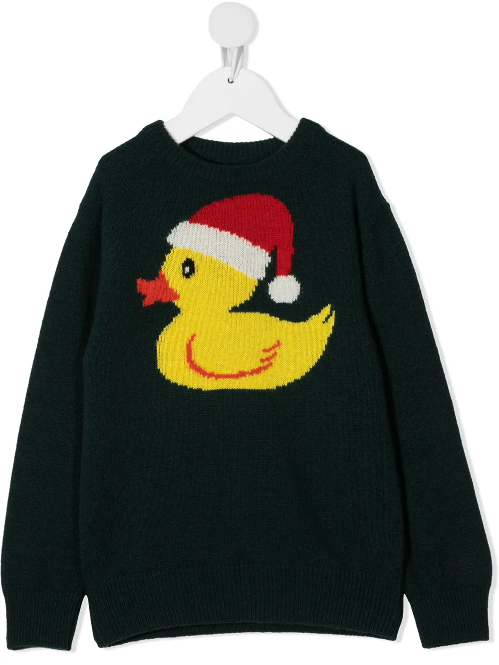

MC2 Saint Barth Kids TEEN Christmas ducky jumper - Green