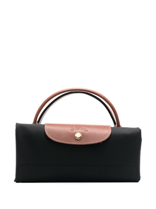 Longchamp black Medium Leather Le Pliage Xtra Top-Handle Bag