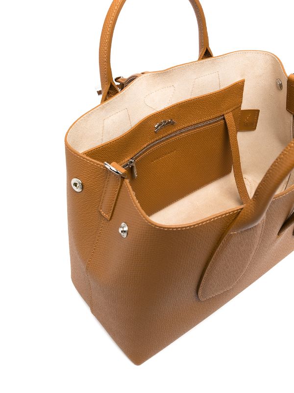 Longchamp `roseau` Medium Hobo Bag in Brown