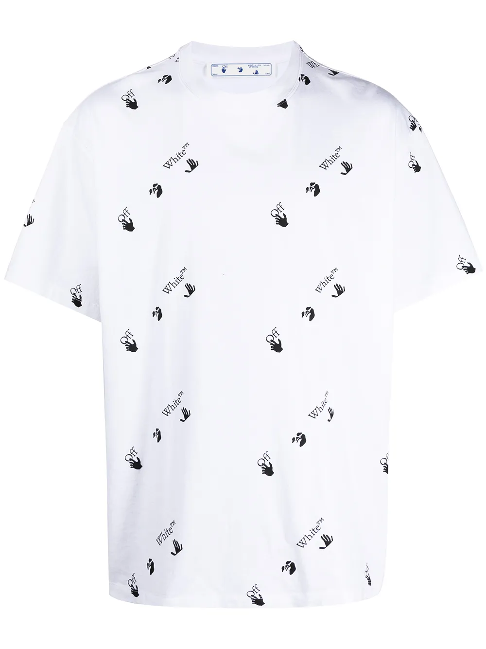 Image 1 of Off-White "Swimming Man" all-over logo T-shirt