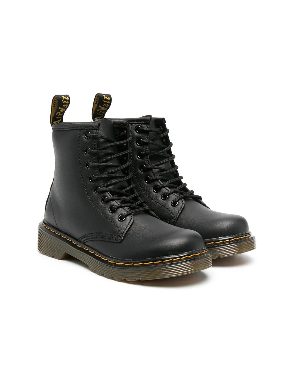 dr. martens kids bottines à lacets - noir