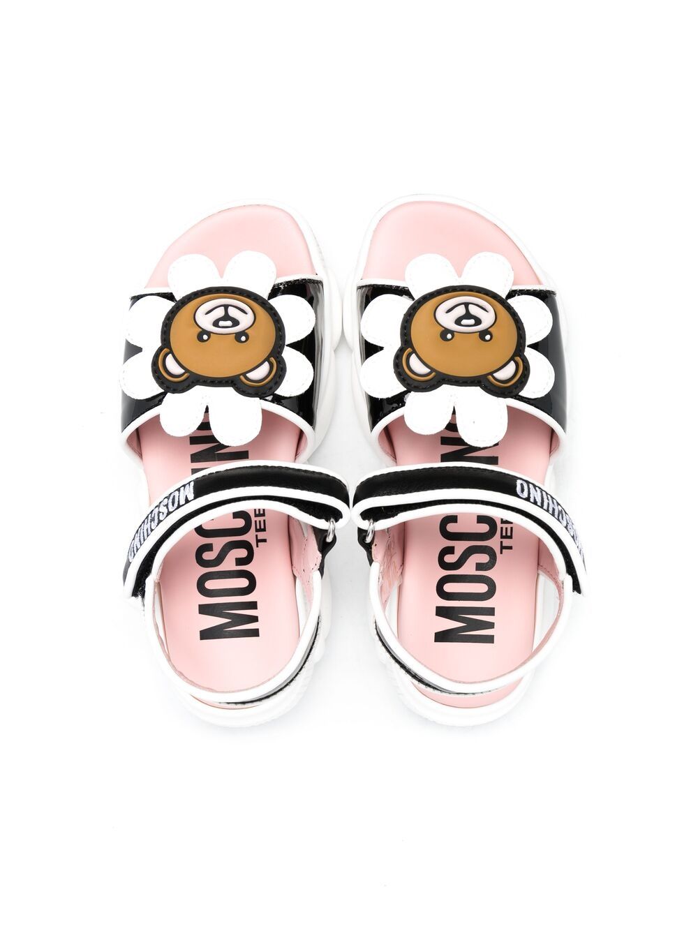 фото Moschino kids сандалии с нашивкой teddy bear