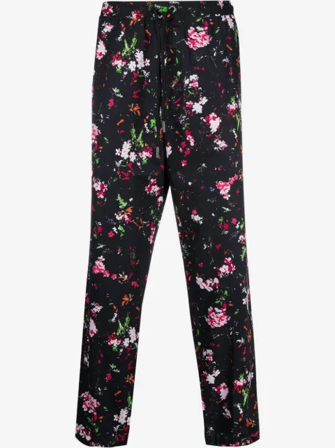 Diesel floral-print trousers