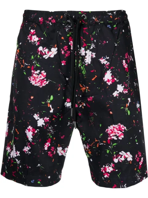 Diesel Bermuda com estampa floral