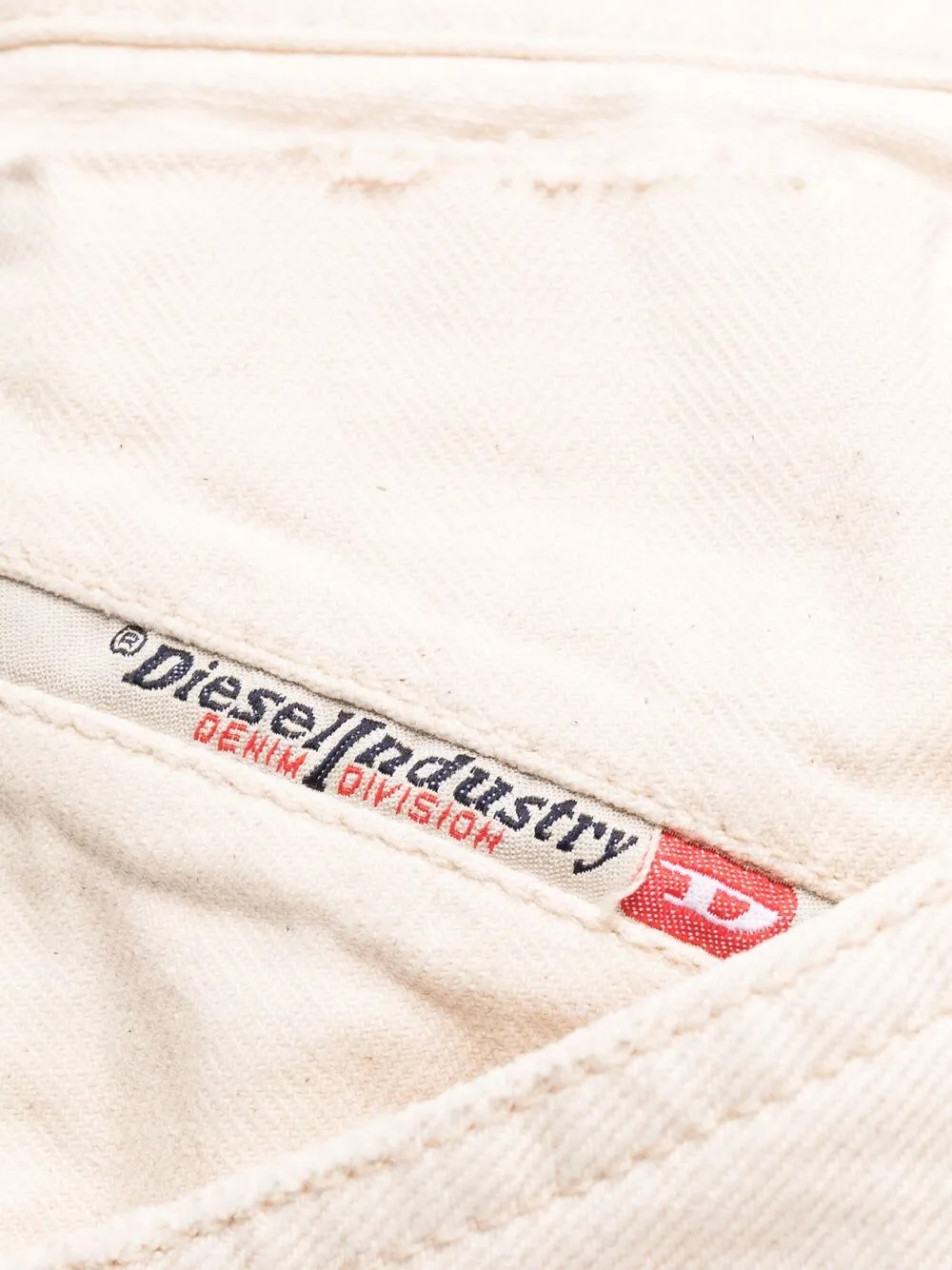 straight-leg panelled jeans