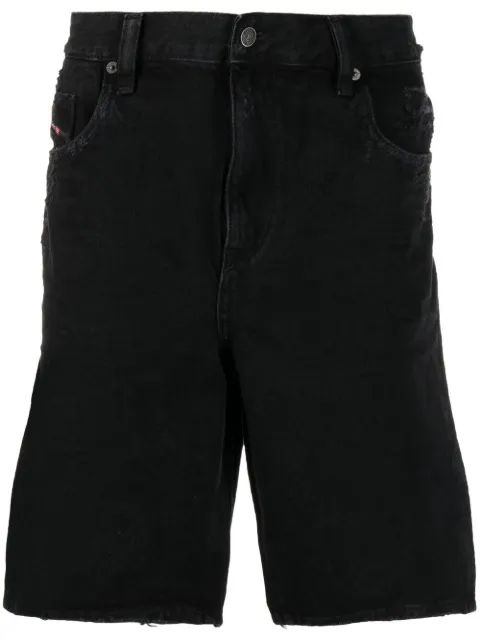 Diesel distressed denim shorts