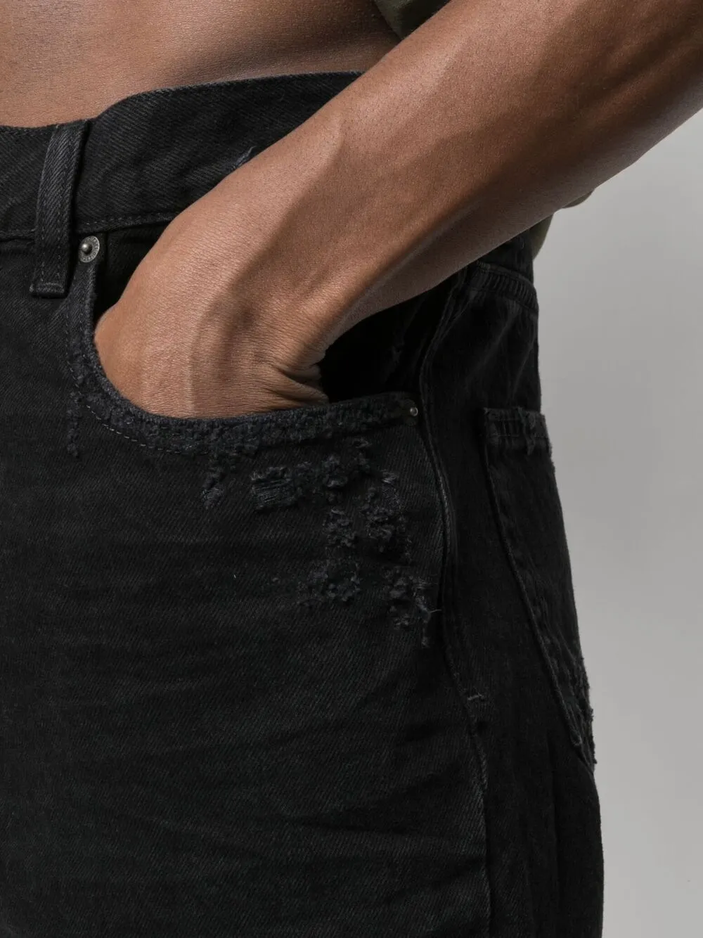 Diesel Denim shorts Zwart