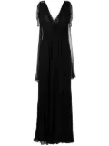 Alberta Ferretti crystal-embellished gown - Black