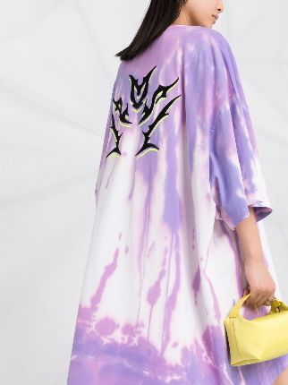 oversized tie-dye T-shirt dress展示图