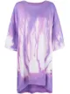 Image 1 of Diesel oversized tie-dye T-shirt dress