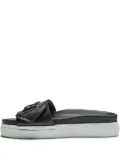 Nº21 logo strap slides - Black