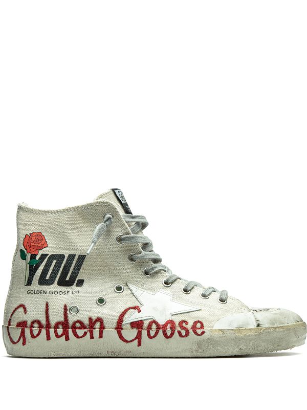golden goose francy high top sneakers
