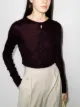 Imagem 2 de Danielle Guizio Cardigan cropped com gola redonda