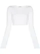 Image 1 of Danielle Guizio cropped cotton cardigan
