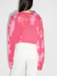 Danielle Guizio safety-pin tie-dye cardigan