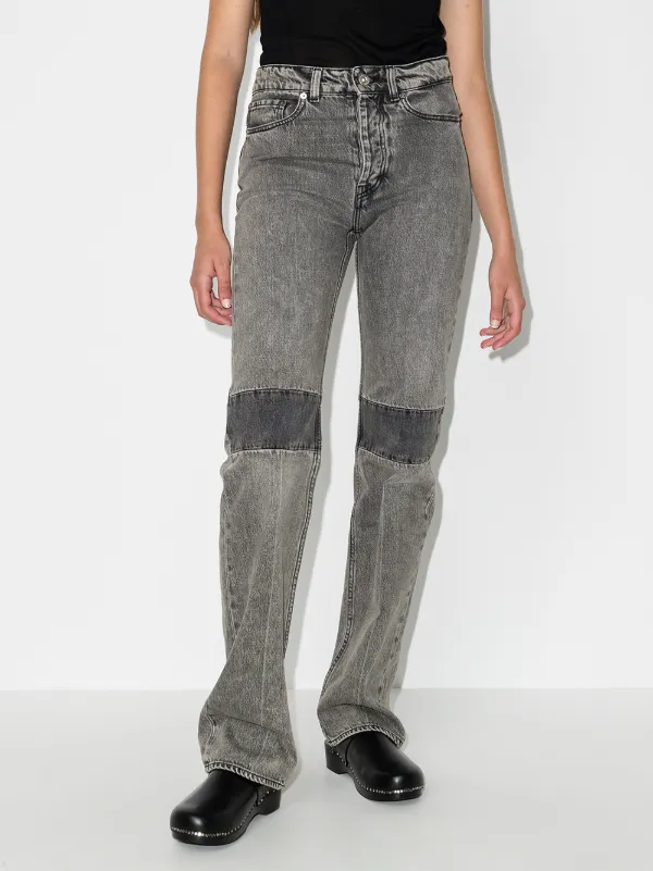 OUR LEGACY high-waisted straight-leg Jeans | Grey | FARFETCH IN