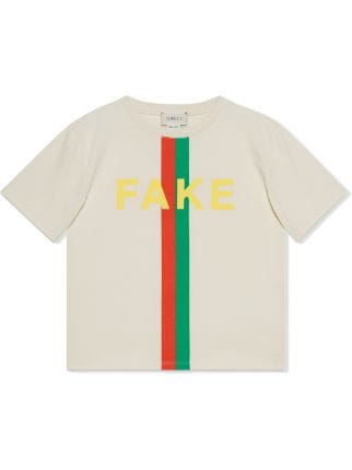 Gucci Kids グッチ・キッズ Fake/Not プリント Tシャツ - FARFETCH
