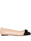 Ferragamo quilted ballerina shoes - Neutrals