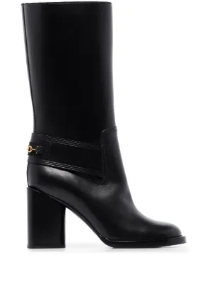 Ferragamo ガンチーニ レインブーツ | ブラック | FARFETCH JP