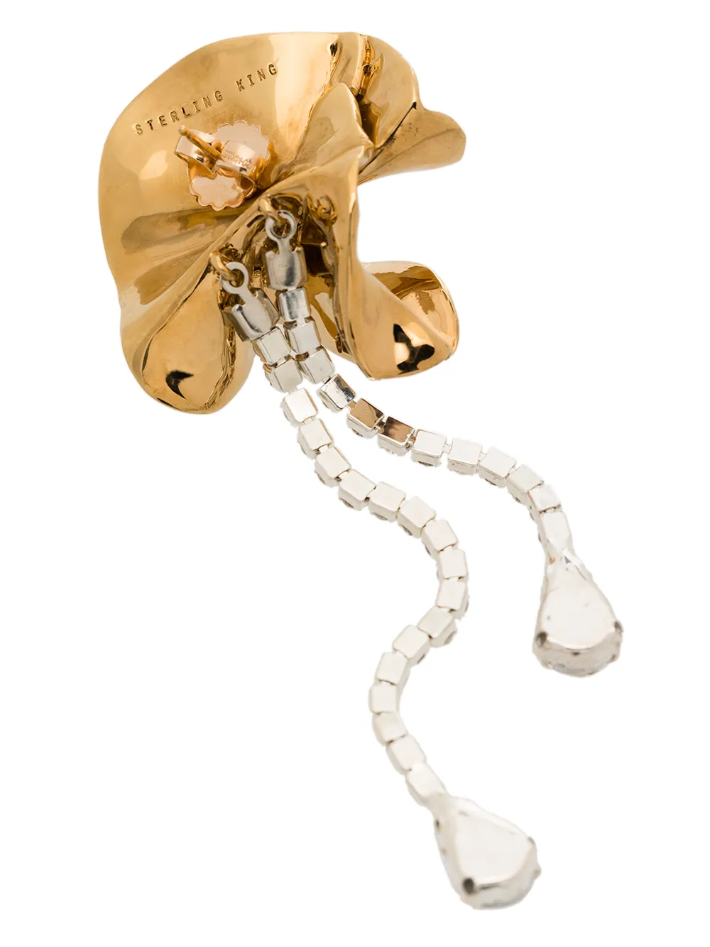 Image 4 of Sterling King crystal drop statement earrings