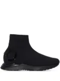 Ferragamo sock-style slip-on sneakers - Black