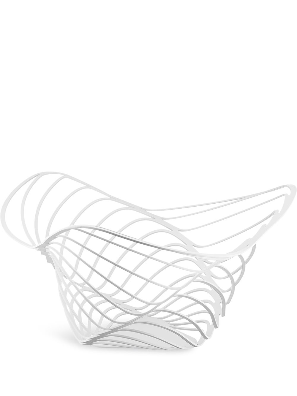 фото Alessi trinity' citrus basket, white