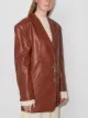 Image 2 of Nanushka Evan faux-leather blazer
