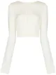 Image 1 of Danielle Guizio round-neck cropped cardigan