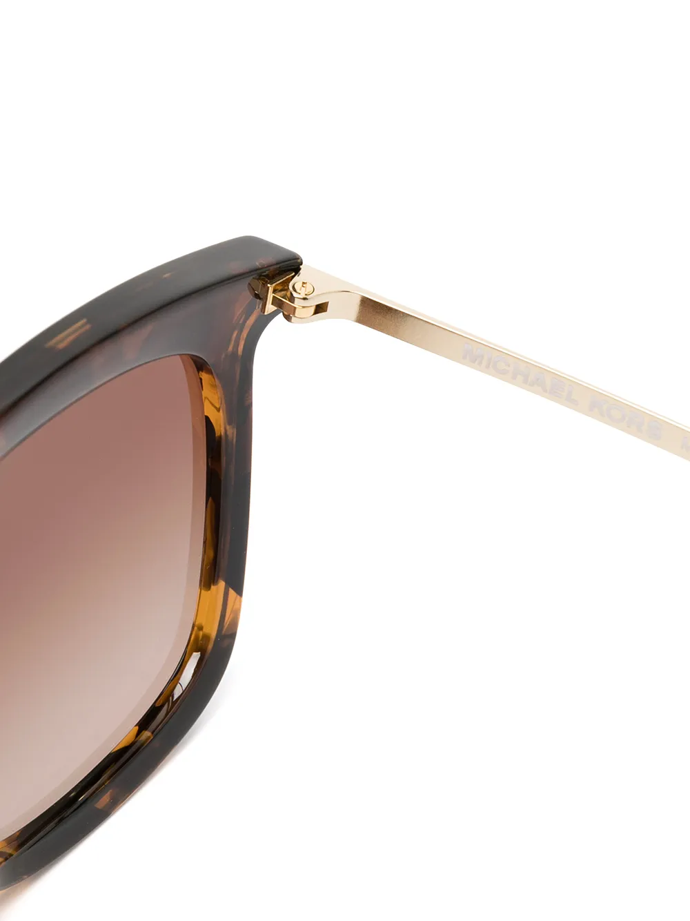 Michael Kors Zonnebril met oversized montuur Bruin
