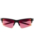 Oakley wraparound-frame sunglasses - Black