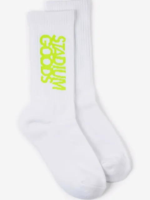 STADIUM GOODS® logo "Glow In The Dark" crew socks