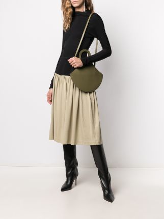 two-tone longsleeved midi dress展示图